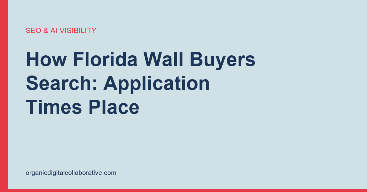 How Florida precast wall buyers search, and what manufacturers miss